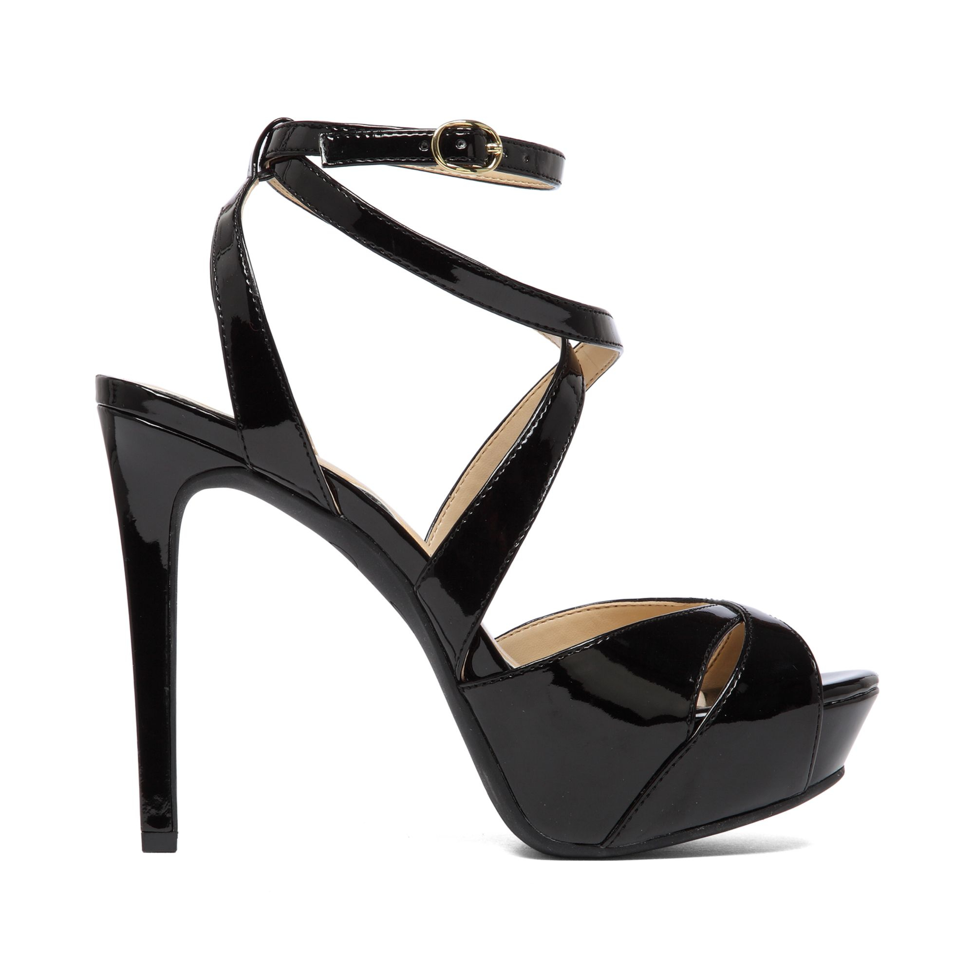 Jessica simpson Finlay Strappy Platform Sandals in Black | Lyst