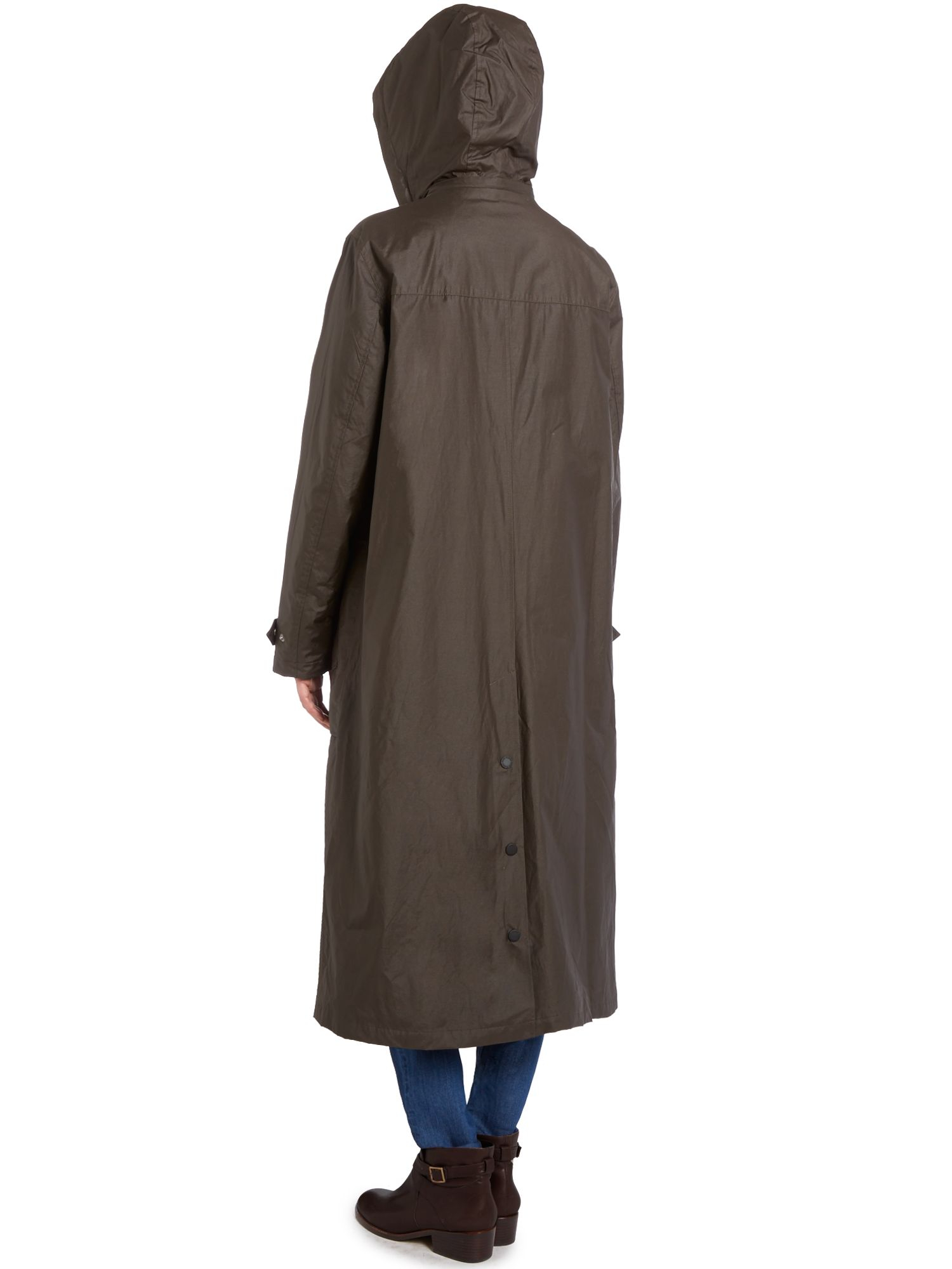 Cloud nine Single Breasted Long Line Coat in Green (Olive) | Lyst