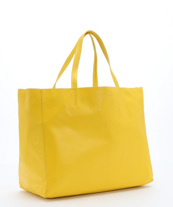 Cline Yellow Lambskin Large Horizontal Tote in Yellow | Lyst  