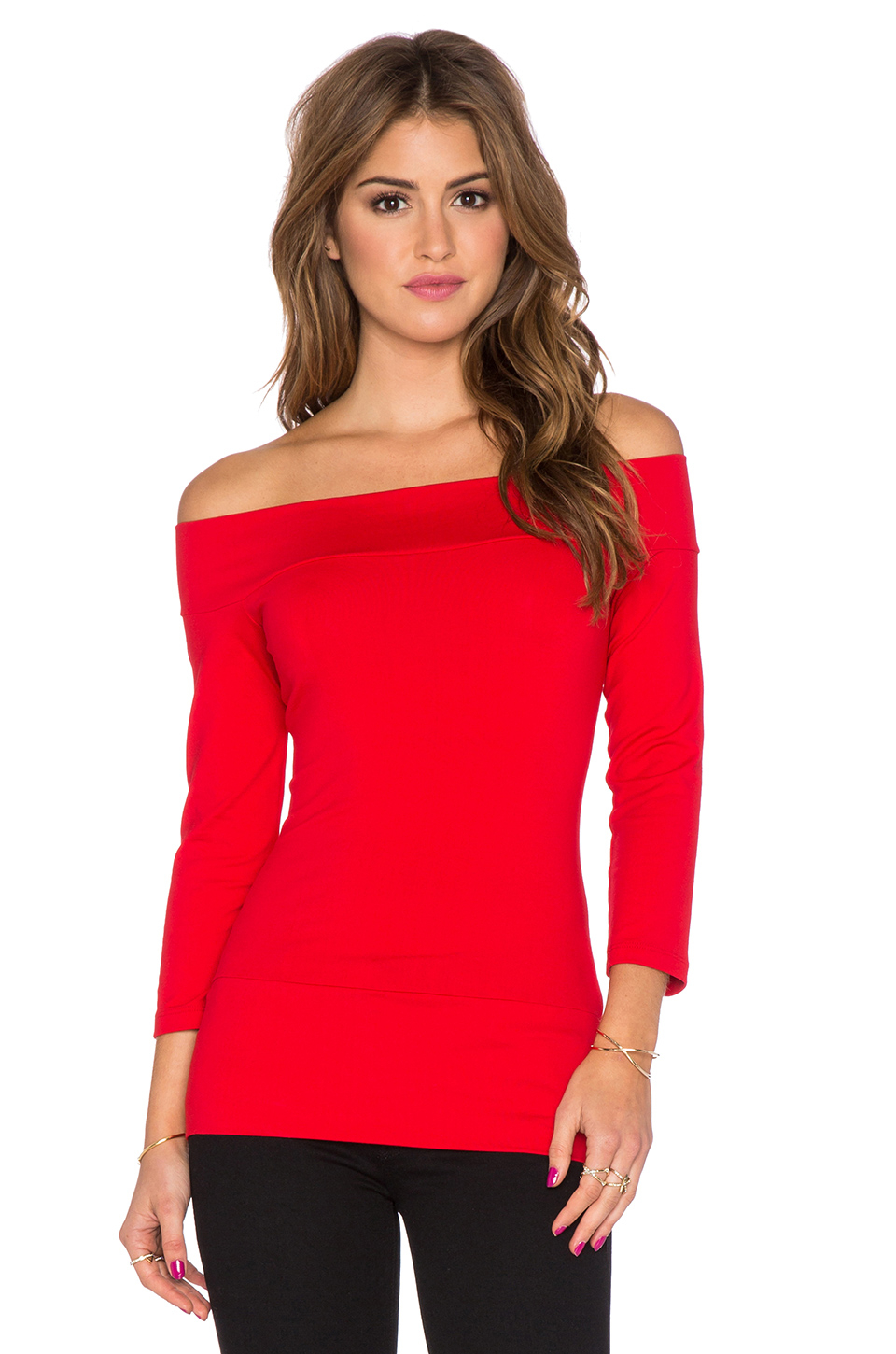 Red Off The Shoulder Top Off Shoulder Top