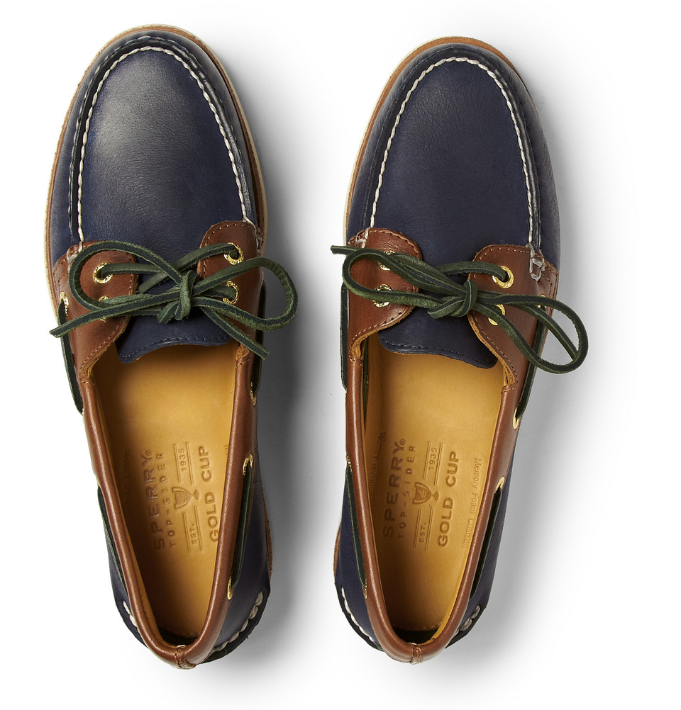 Sperry top-sider Americas Cup Leather Boat Shoes in Blue for Men | Lyst
