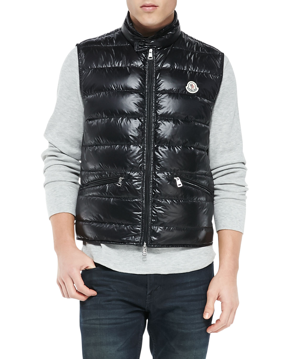 moncler black down gui vest moncler black down gui vest