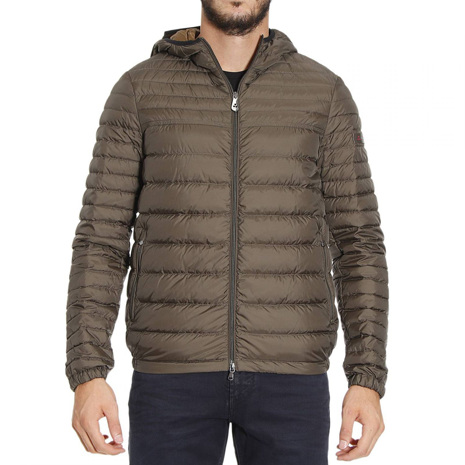 Peuterey Down Jacket in Brown for Men (Military) | Lyst