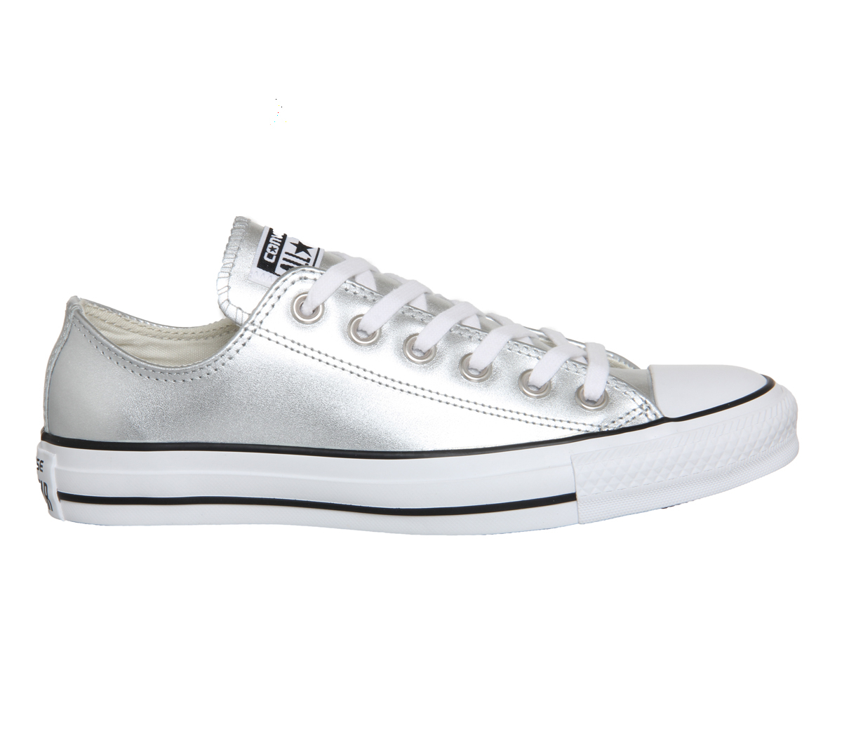 Converse All Star Low Leather in Gray for Men | Lyst