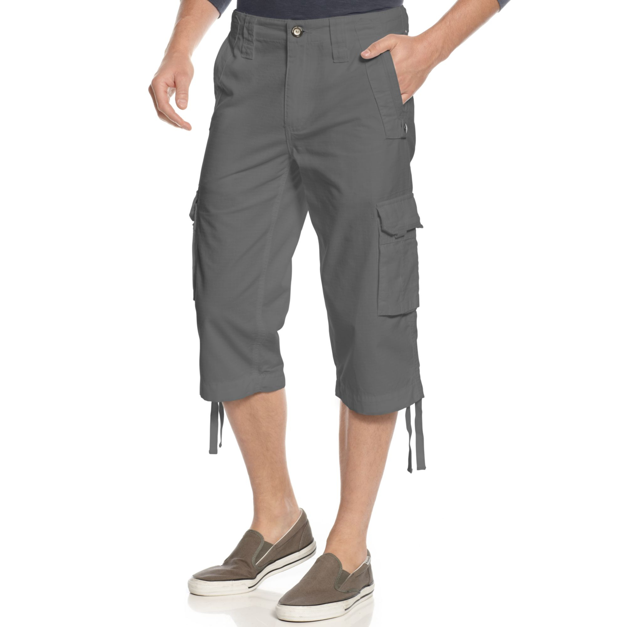 INC International Concepts Toro Ripstop Shorts in Gray for Men - Lyst
