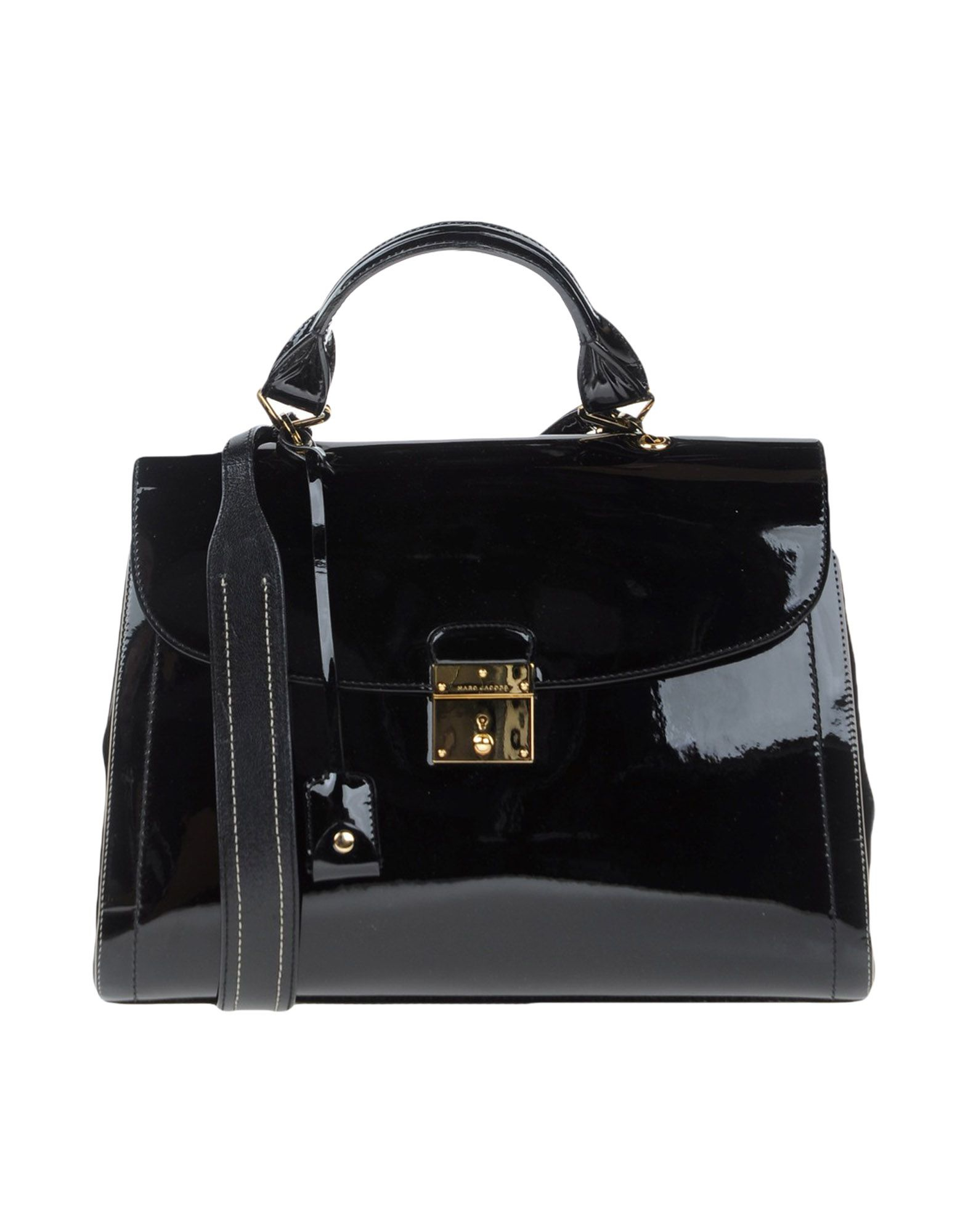 Marc Jacobs Leather Handbag in Black - Lyst