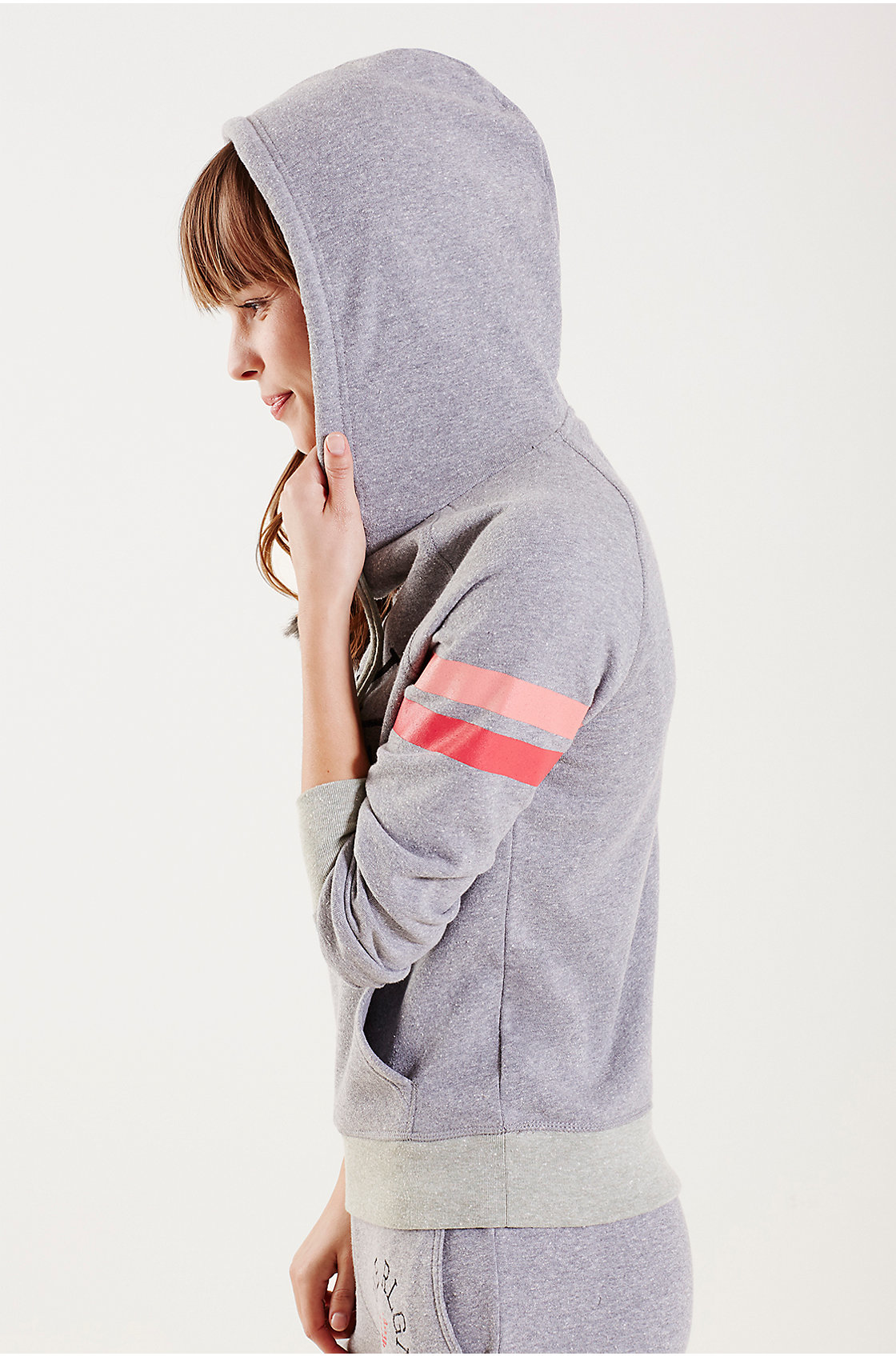 True religion Hand Picked Retro Logo Womens Pullover Hoodie in Gray Lyst