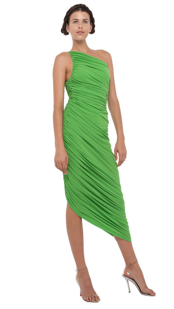 Norma Kamali Diana Gown in Green (Grass Green) | Lyst