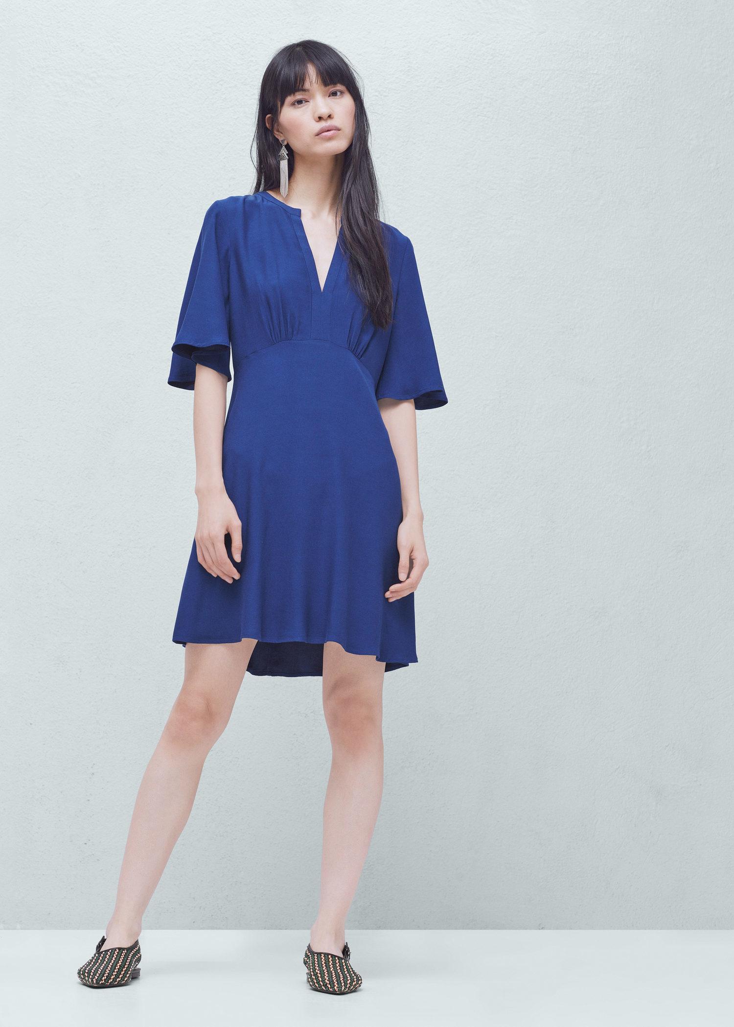 Flare Sleeve Dress