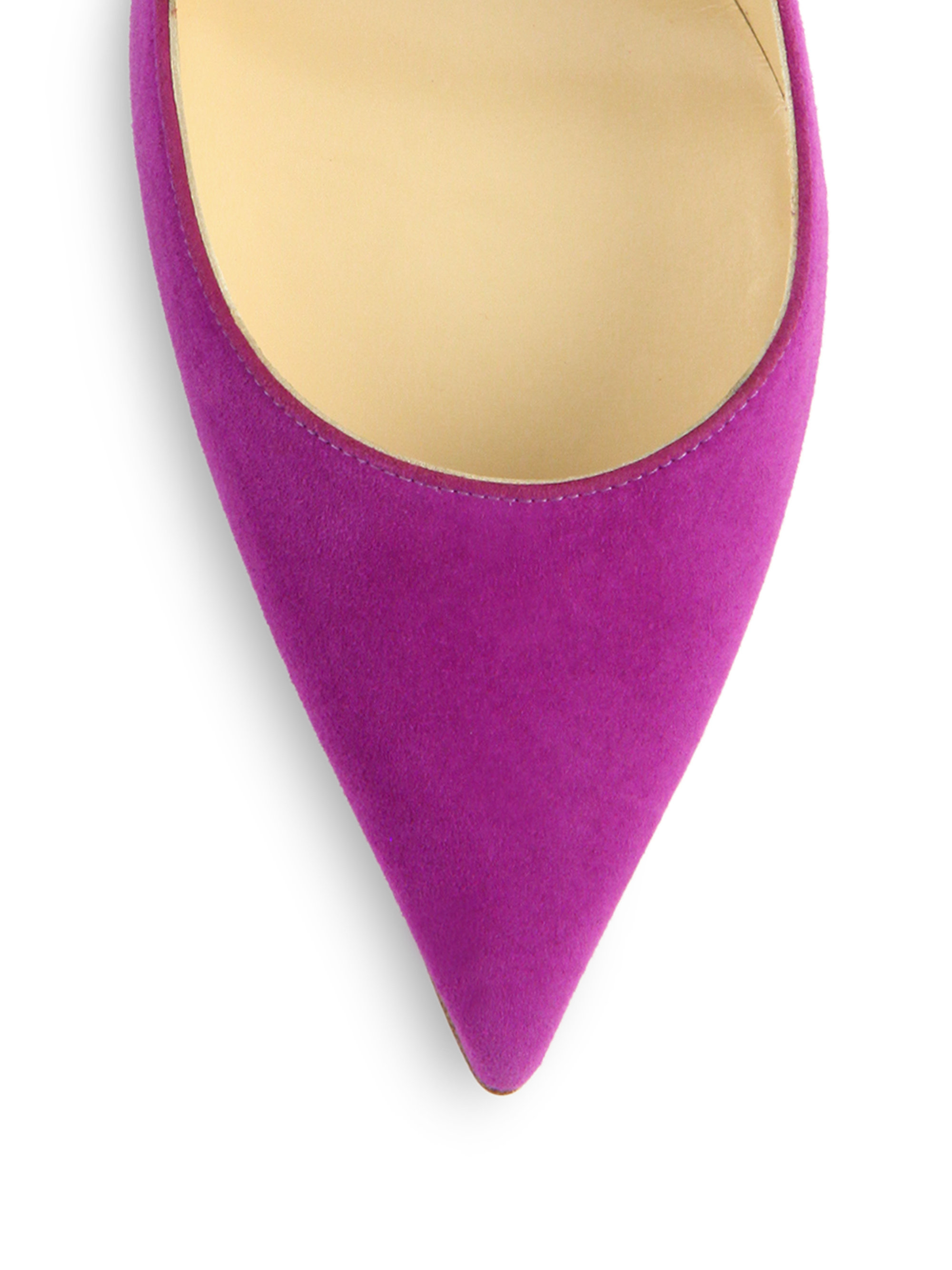 Christian louboutin So Kate Suede Pumps in Pink | Lyst