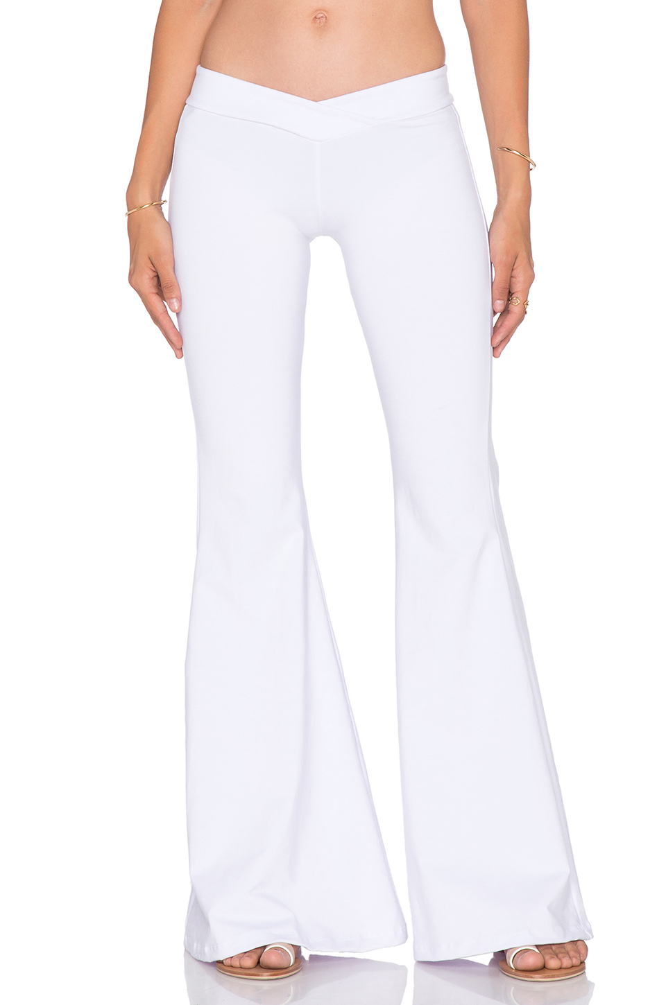 Indah Promise Bell Bottom Pant in White | Lyst