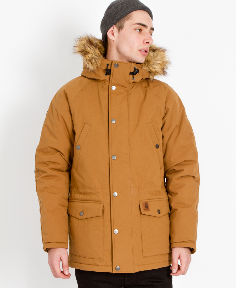 Lyst - Carhartt Wip Trapper Premium Parka Brown in Brown for Men