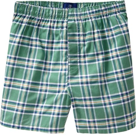 Old Navy Printed Boxers in Green for Men (Green Plaid) | Lyst