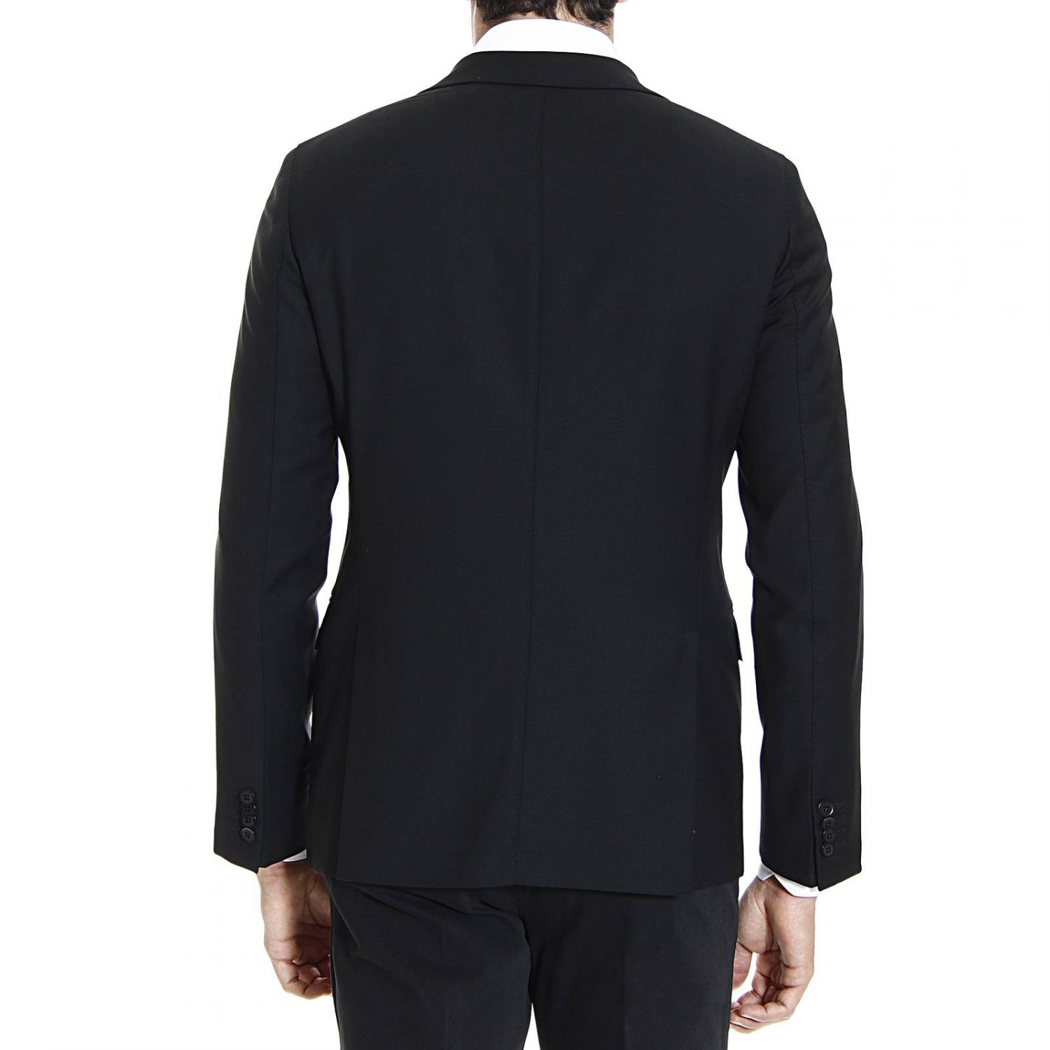 Giorgio armani Jackets Man in Black for Men | Lyst