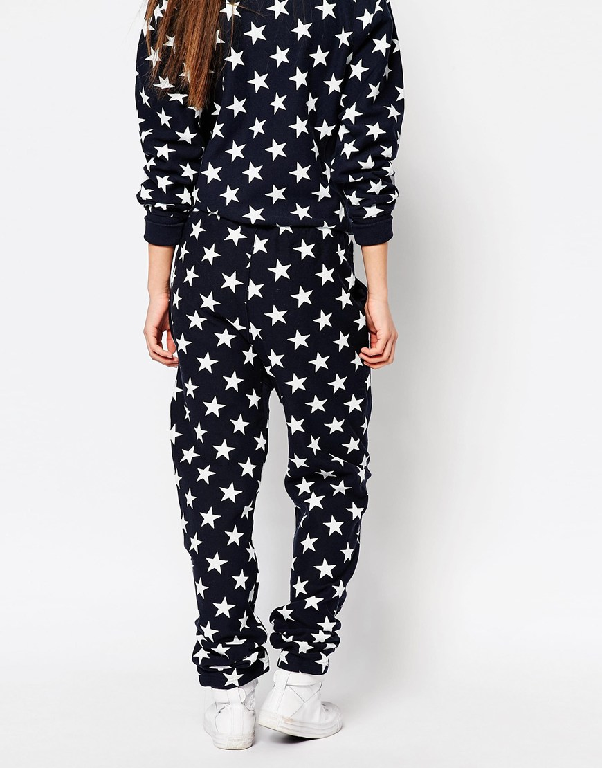 star print sweatpants