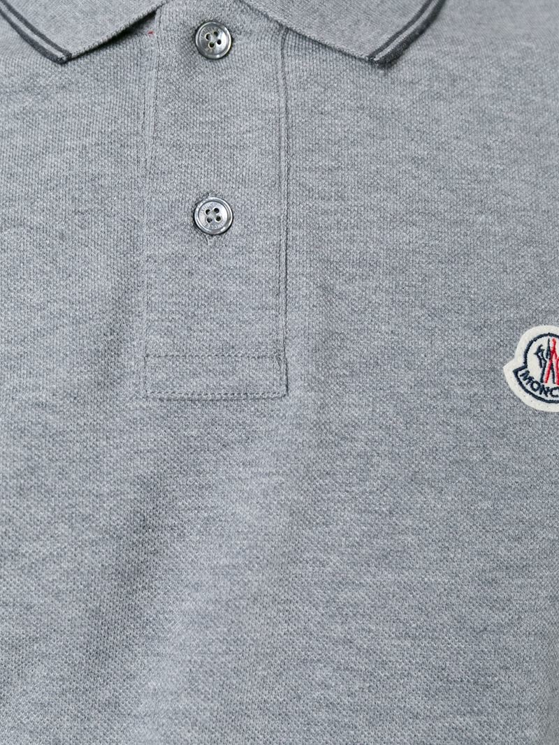moncler polo top grey moncler polo top grey