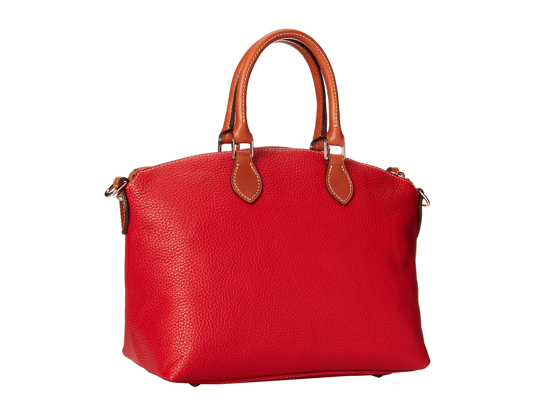 Lyst - Dooney & Bourke Pebble Leather Domed Satchel in Red