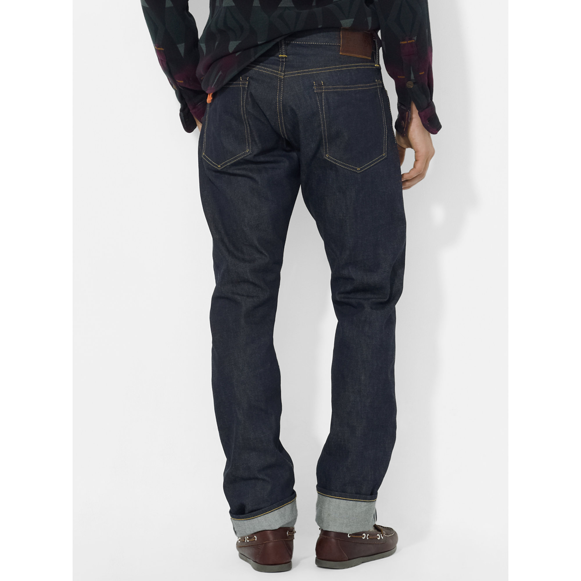 ralph lauren selvedge chino