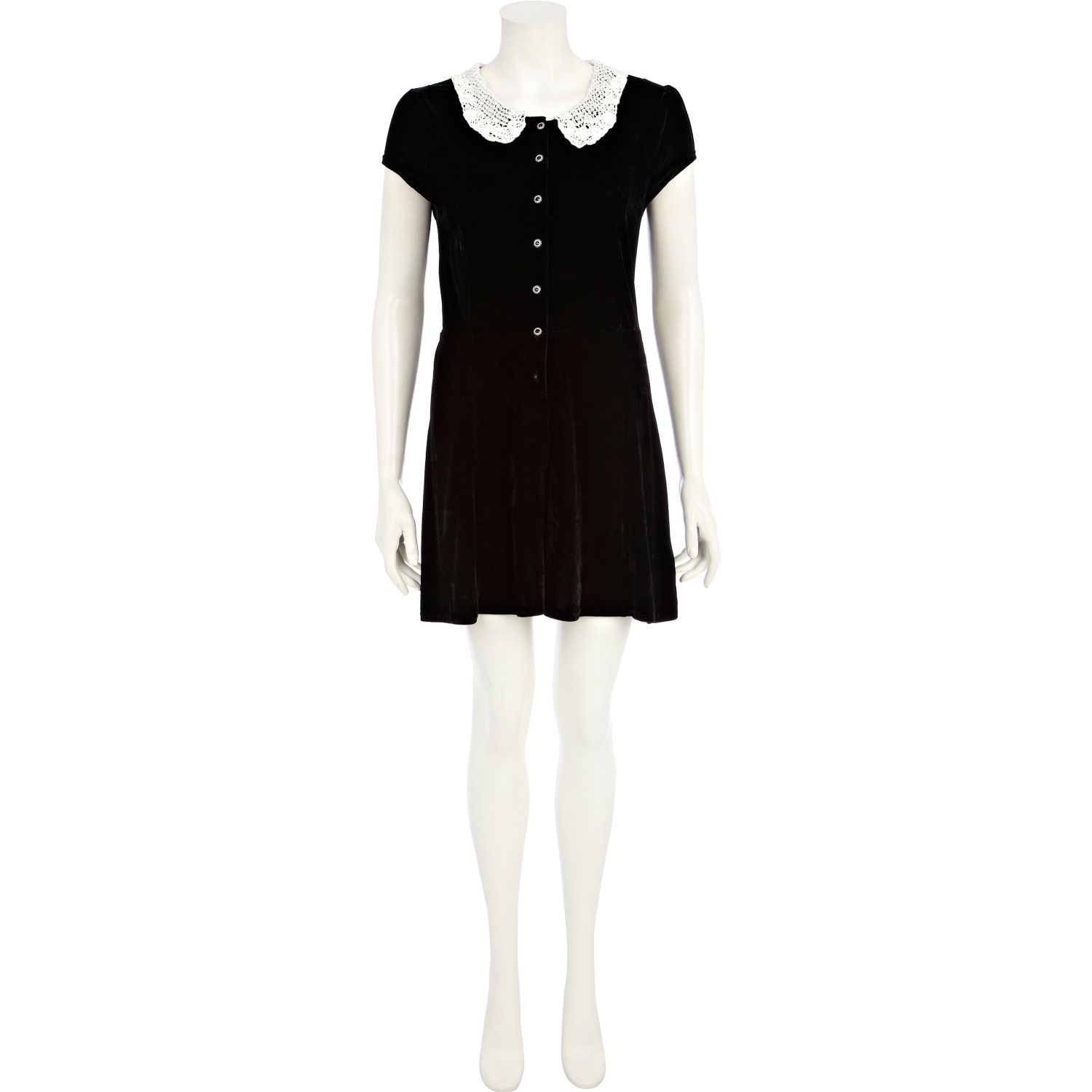 river island black black velvet lace collar playsuit product 1 18407849 3 497806281 normal