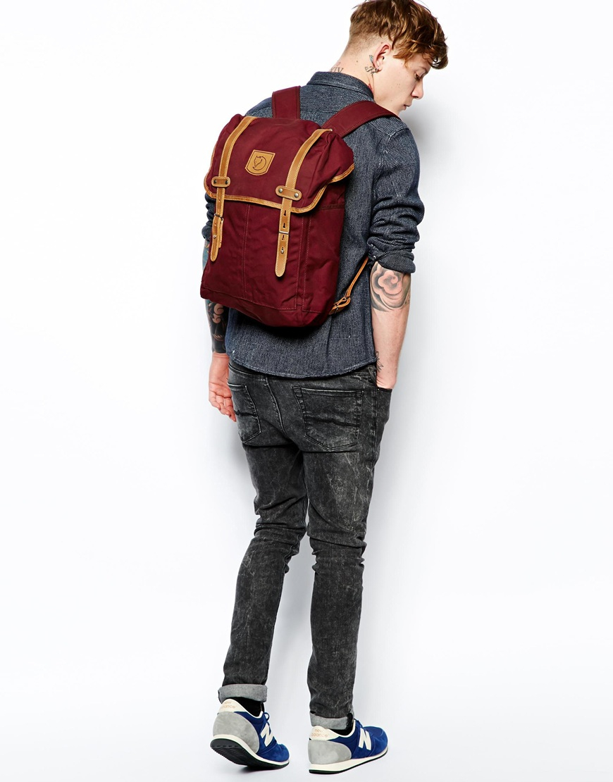 Lyst Fjallraven No 21 Medium Backpack in Red for Men