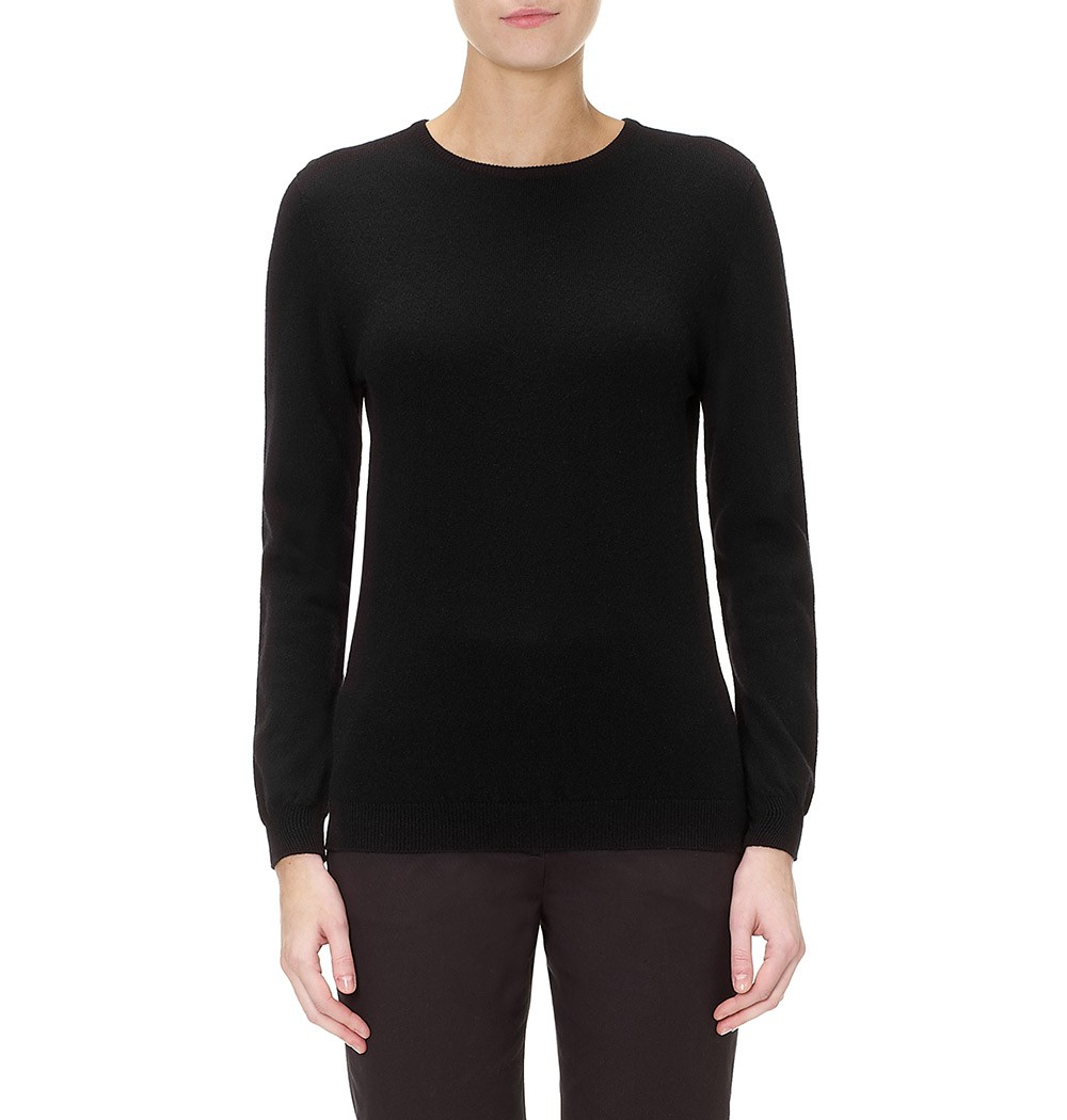 black crew neck womens