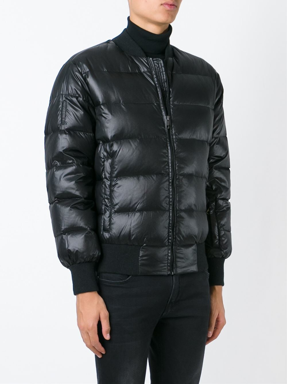 Dolce & gabbana 'recco Technology' Padded Jacket in Black for Men | Lyst