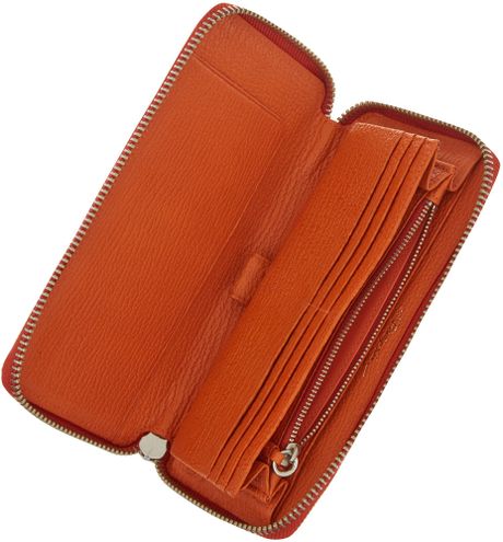 3.1 Phillip Lim Mandarin Pashli Ziparound Wallet in Orange (gold) | Lyst