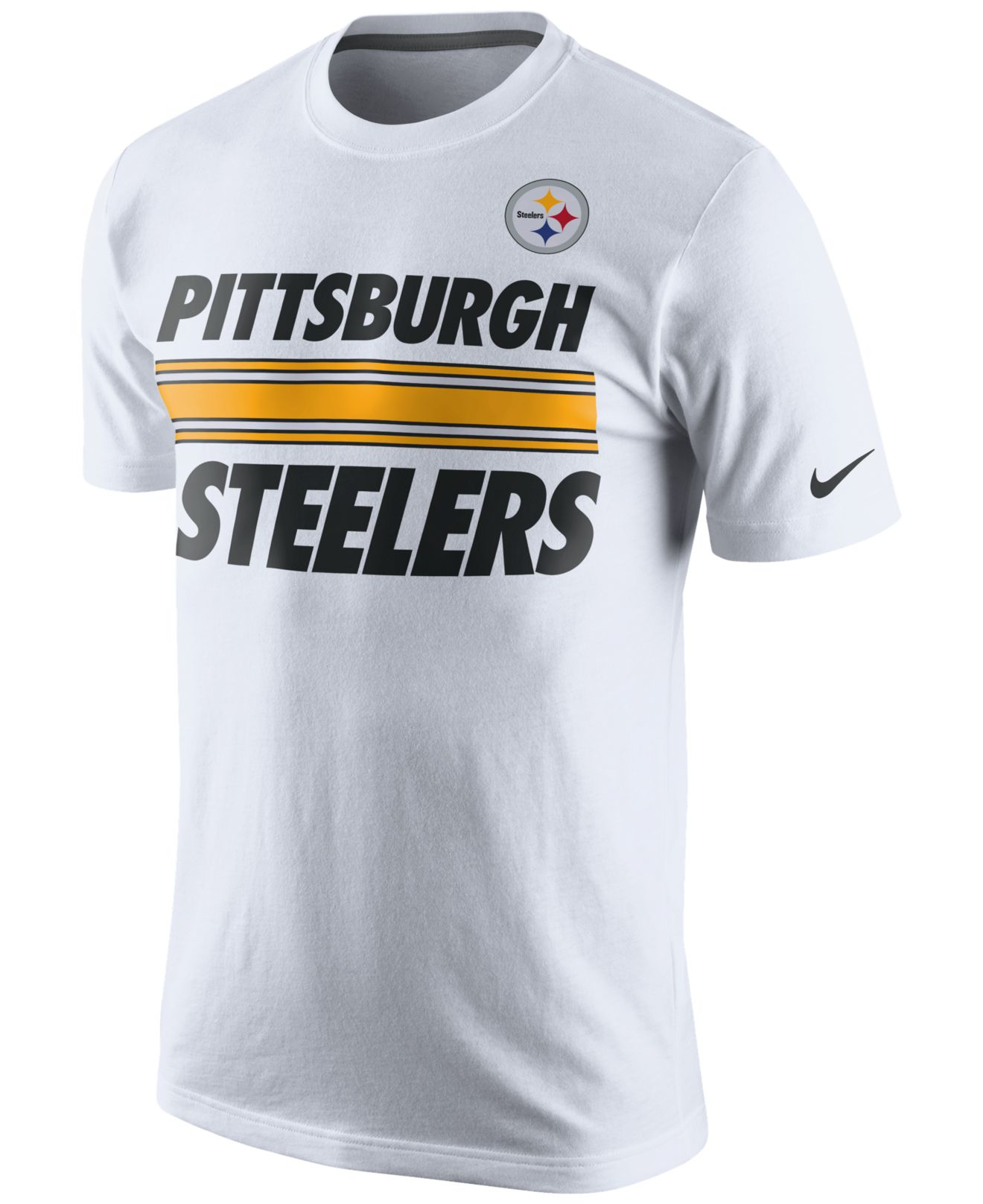 Lyst - Nike Men's Pittsburgh Steelers Team Stripe T-shirt in White for Men