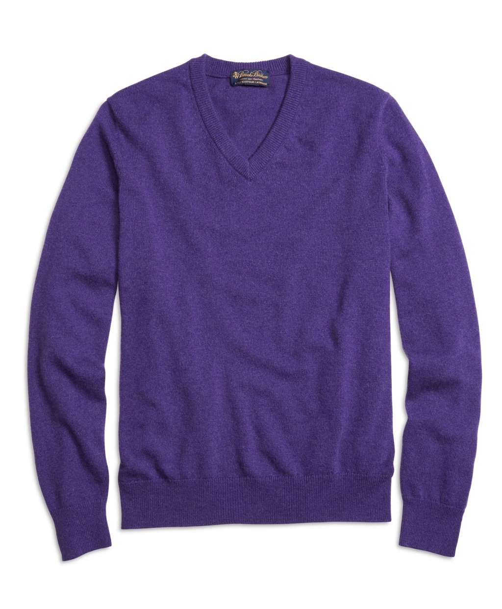 mens purple v neck jumper