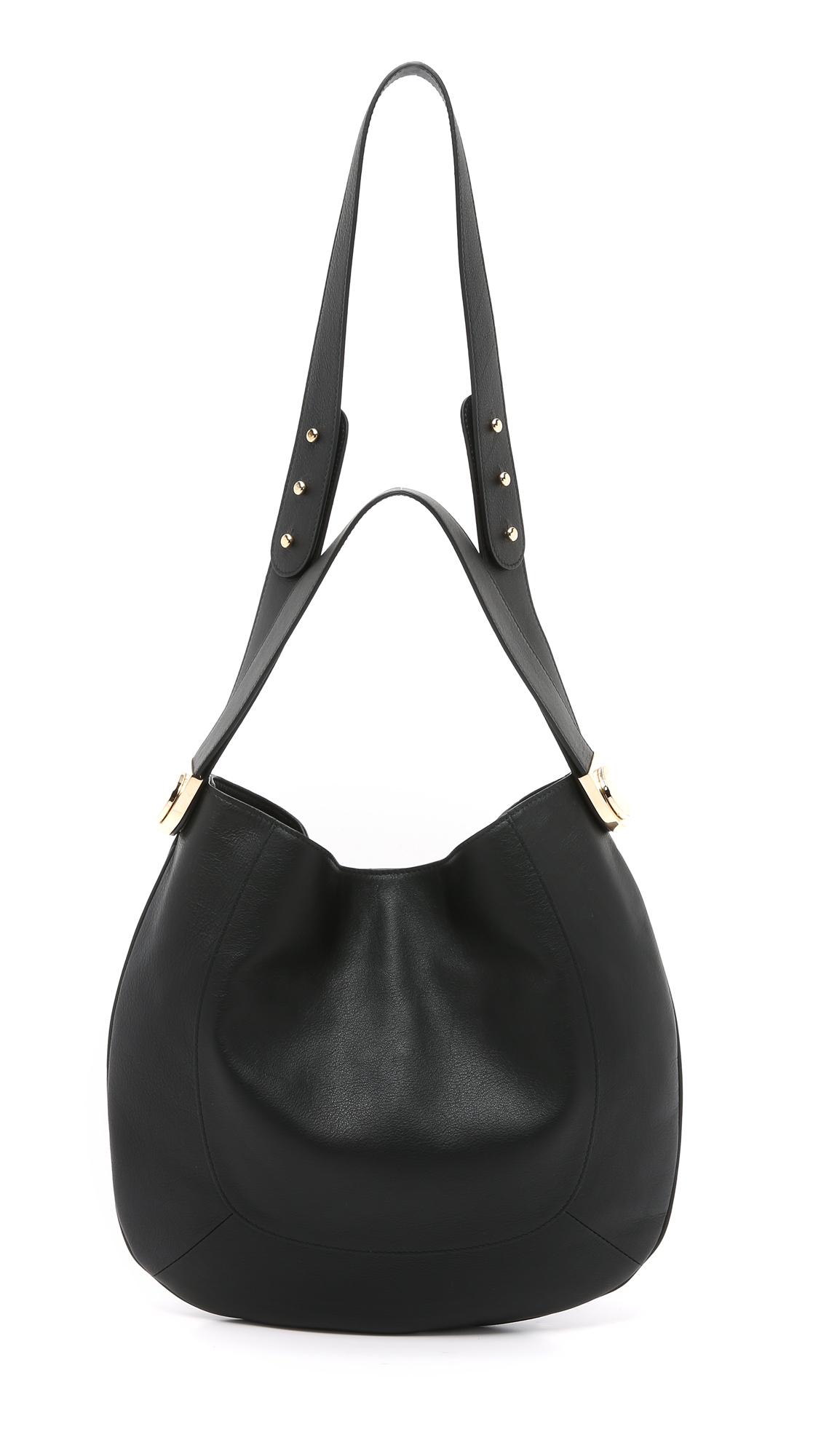 Lyst - Furla Luna Hobo Bag in Black
