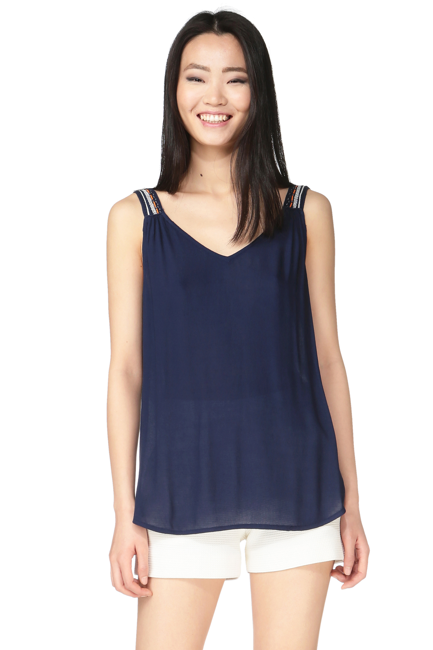 See Blue Tops - See U Soon Sleeve Top In Blue Lyst see blue tops see u soon sleeve top in blue lyst