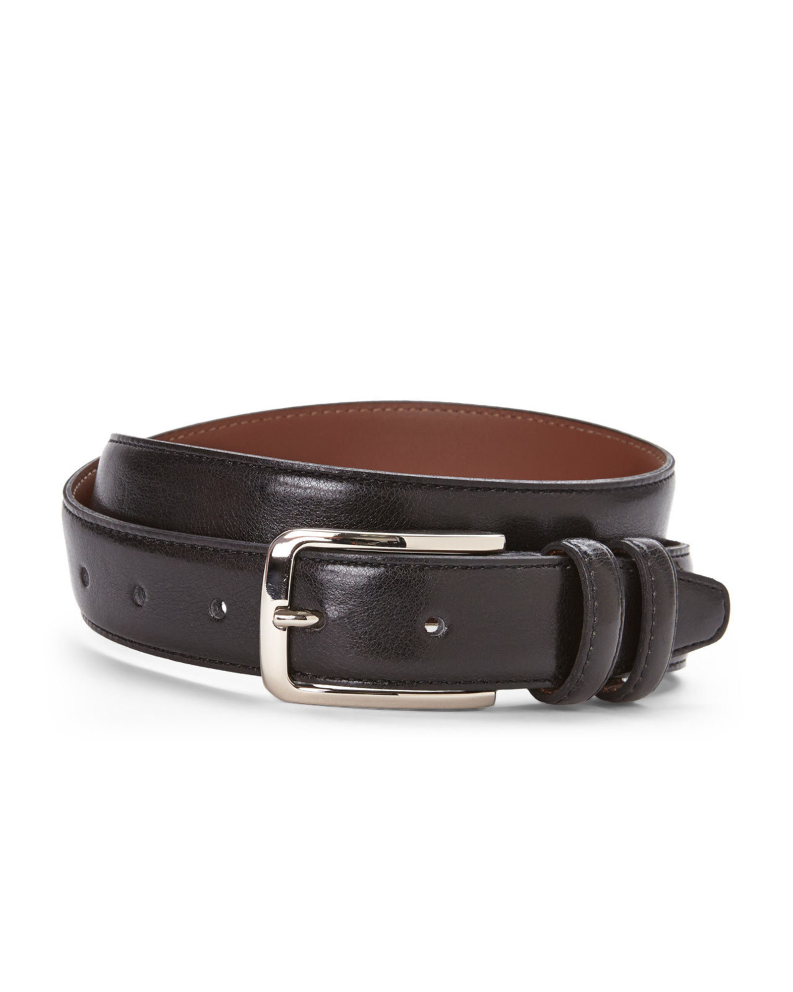 Bosca Double Loop Leather Belt in Black for Men | Lyst