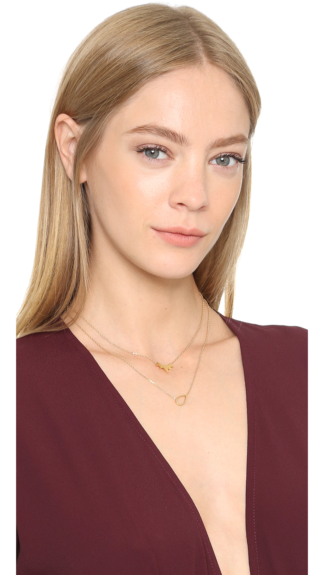 Jules smith The Muse Layered Necklace - Gold in Gold | Lyst