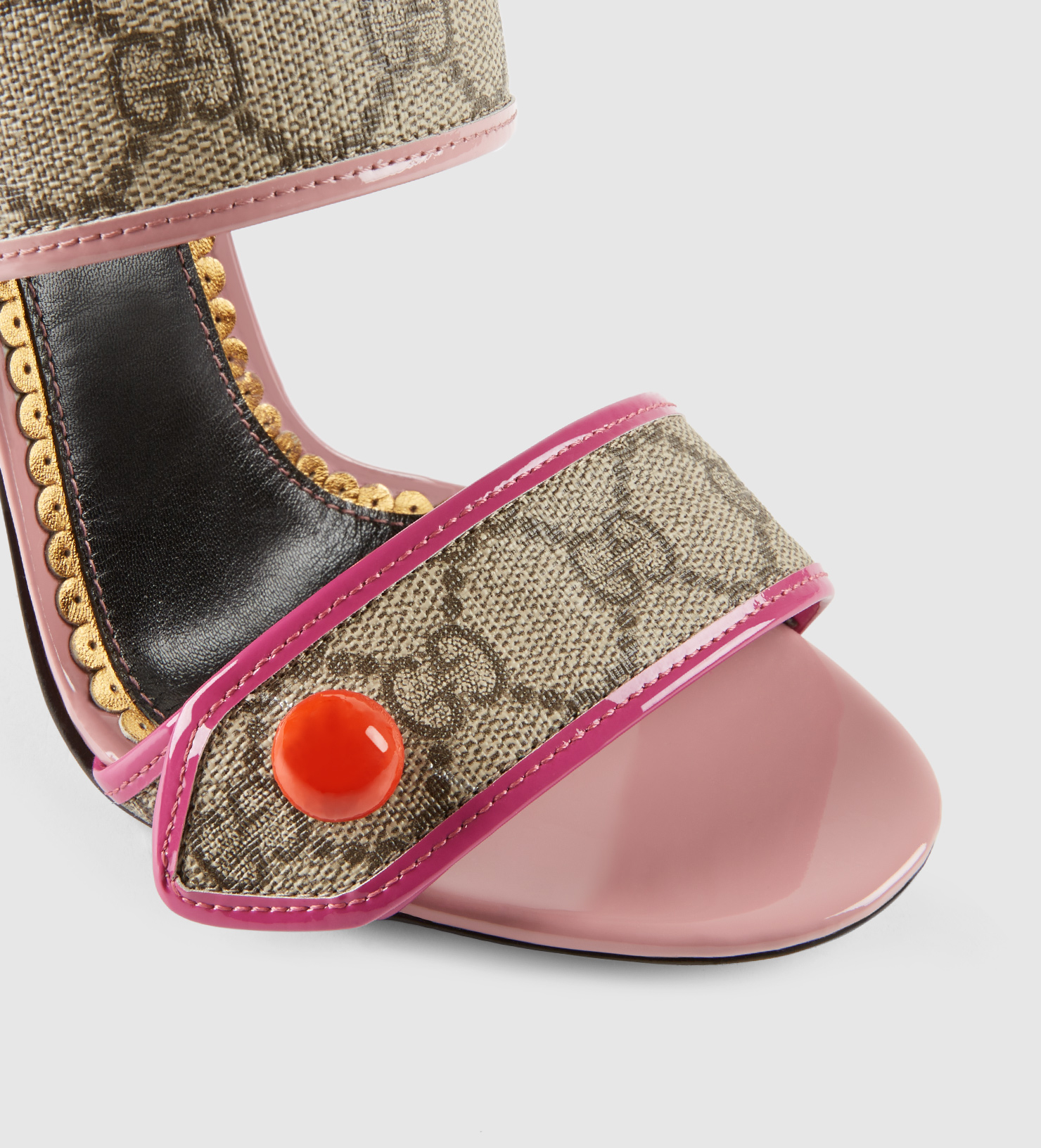 gucci sandals orange