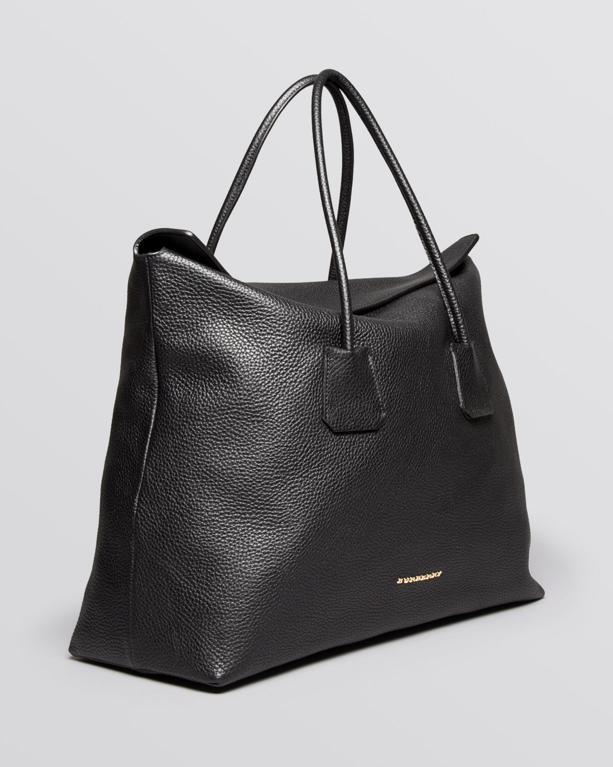 Lyst - Burberry Tote London Grainy Leather Large Baynard in Black