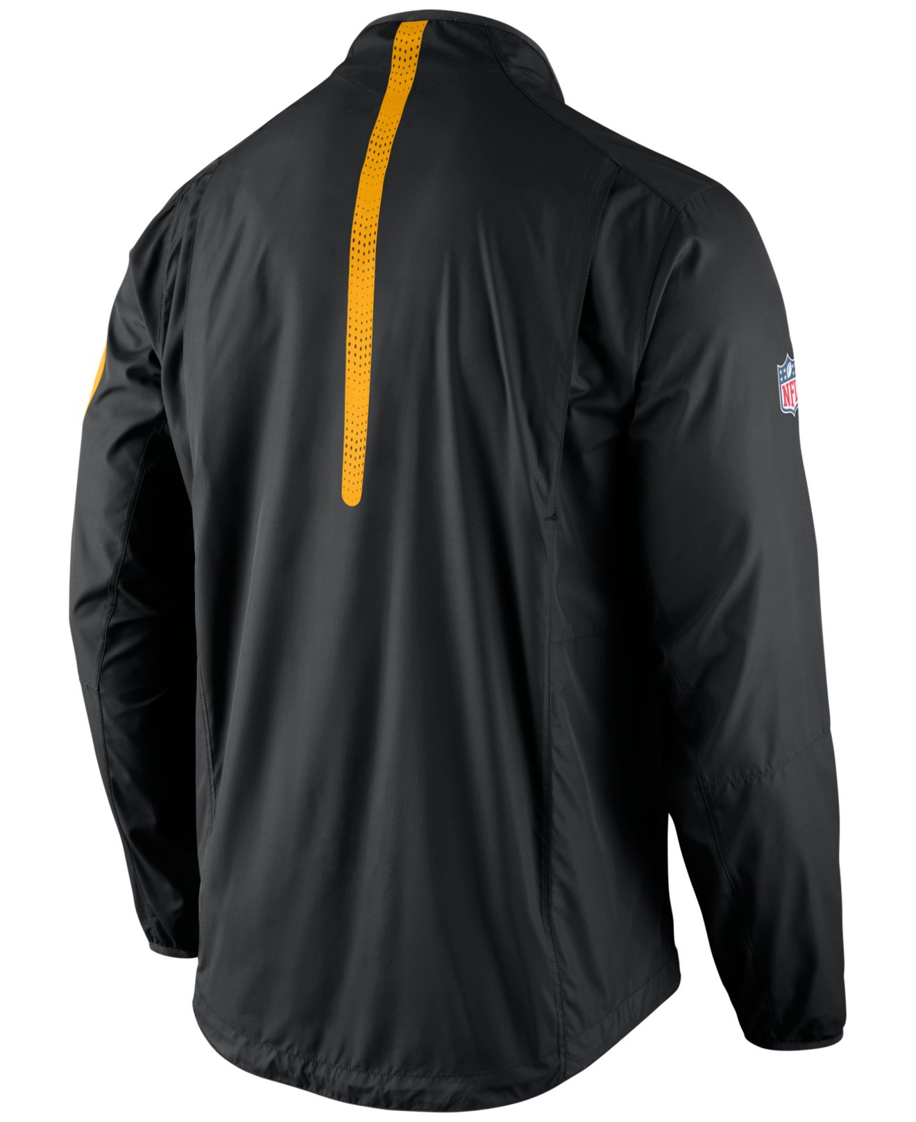Lyst - Nike Men's Pittsburgh Steelers Lockdown Half-zip Jacket in Black ...