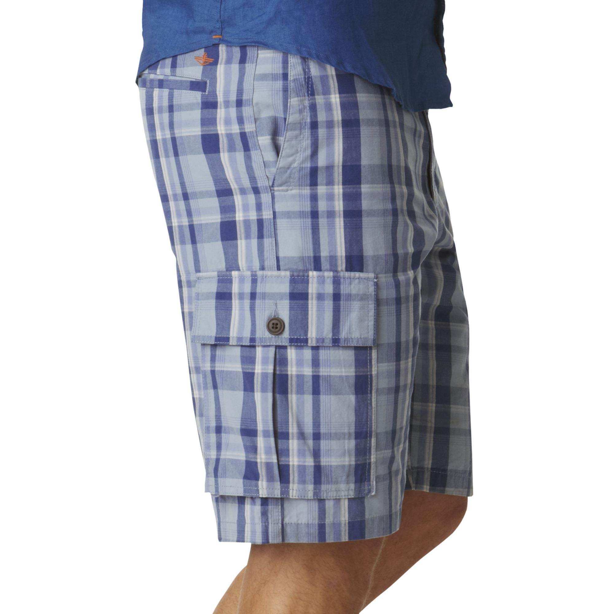 Lyst Dockers Perfect Nichols Plaid Cargo Shorts in Blue for Men