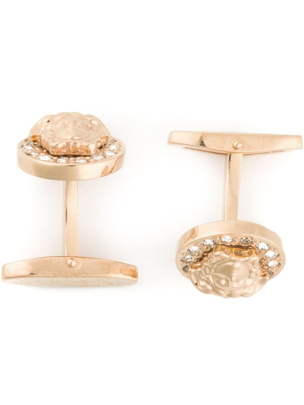 Versace Medusa Cufflinks in Gold for Men (metallic) Lyst