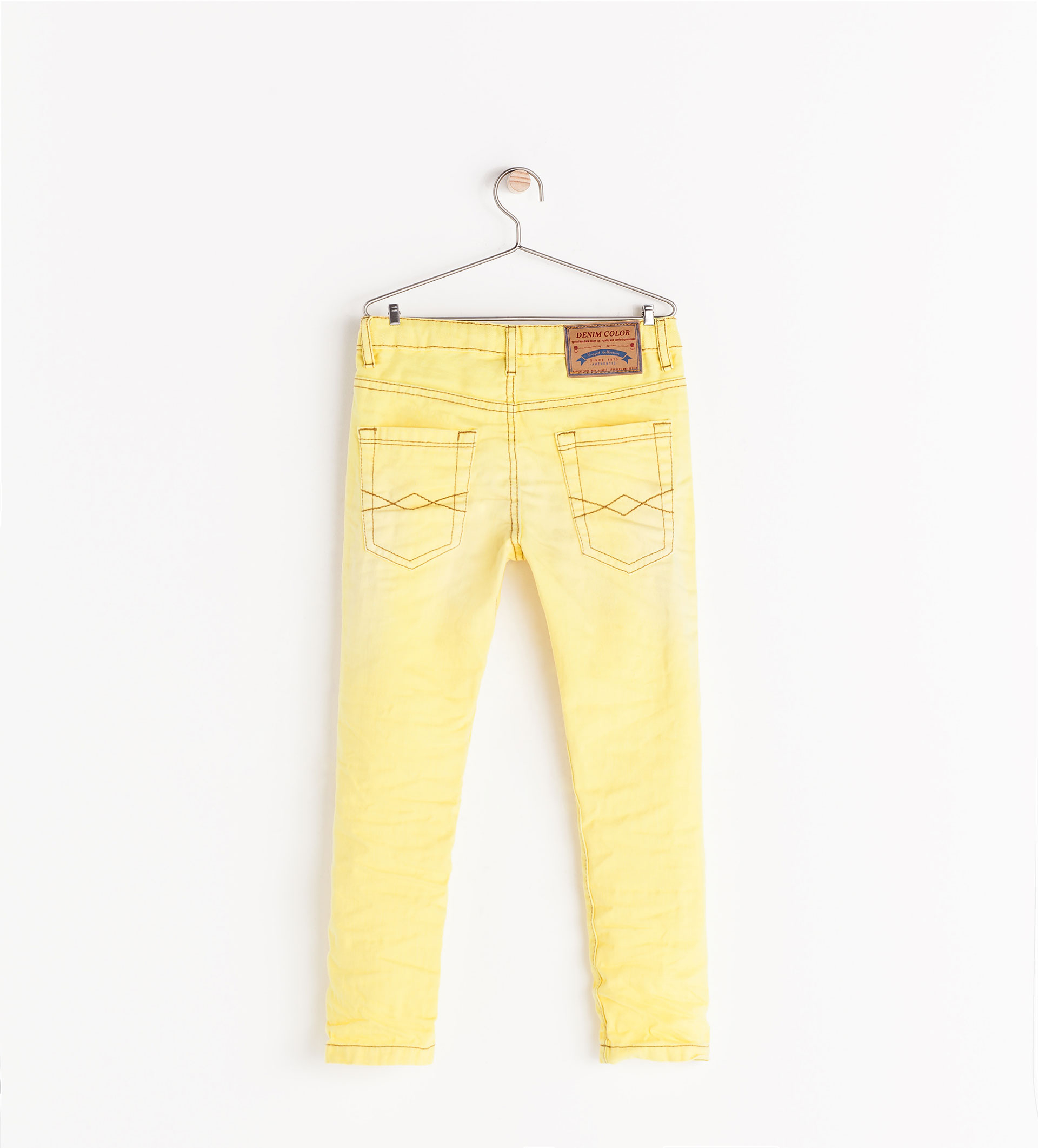 zara yellow sequin pants