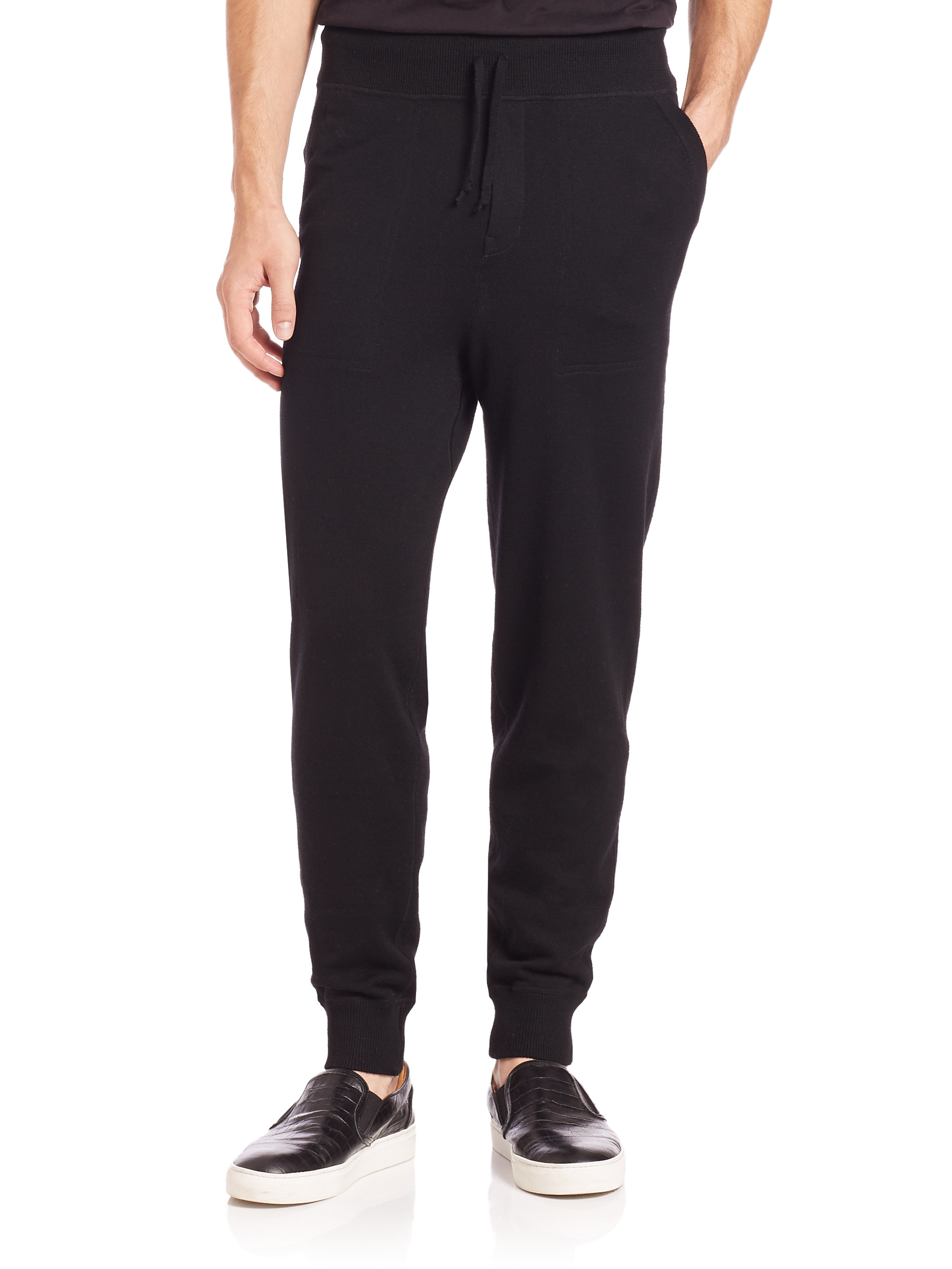 Lyst - Polo Ralph Lauren Merino Wool Lounge Pants in Black for Men