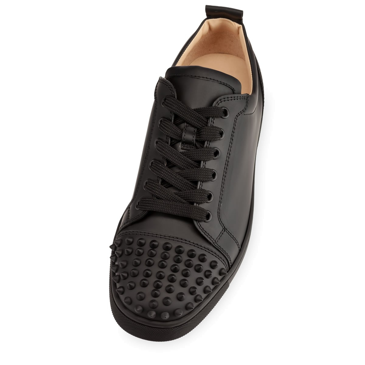 Christian louboutin Louis Junior Spikes Mens Flat in Black for Men ...