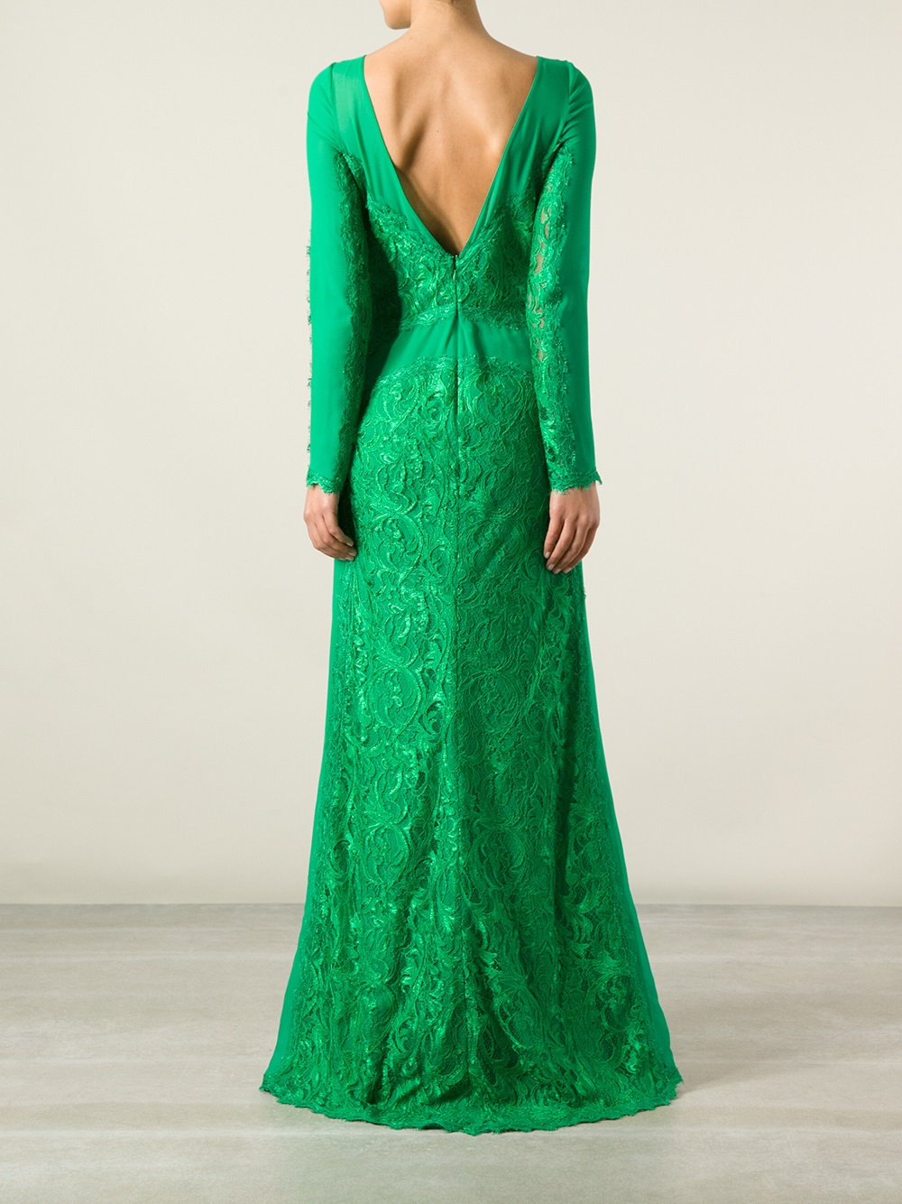 Lyst - Emilio pucci Lace Gown in Green