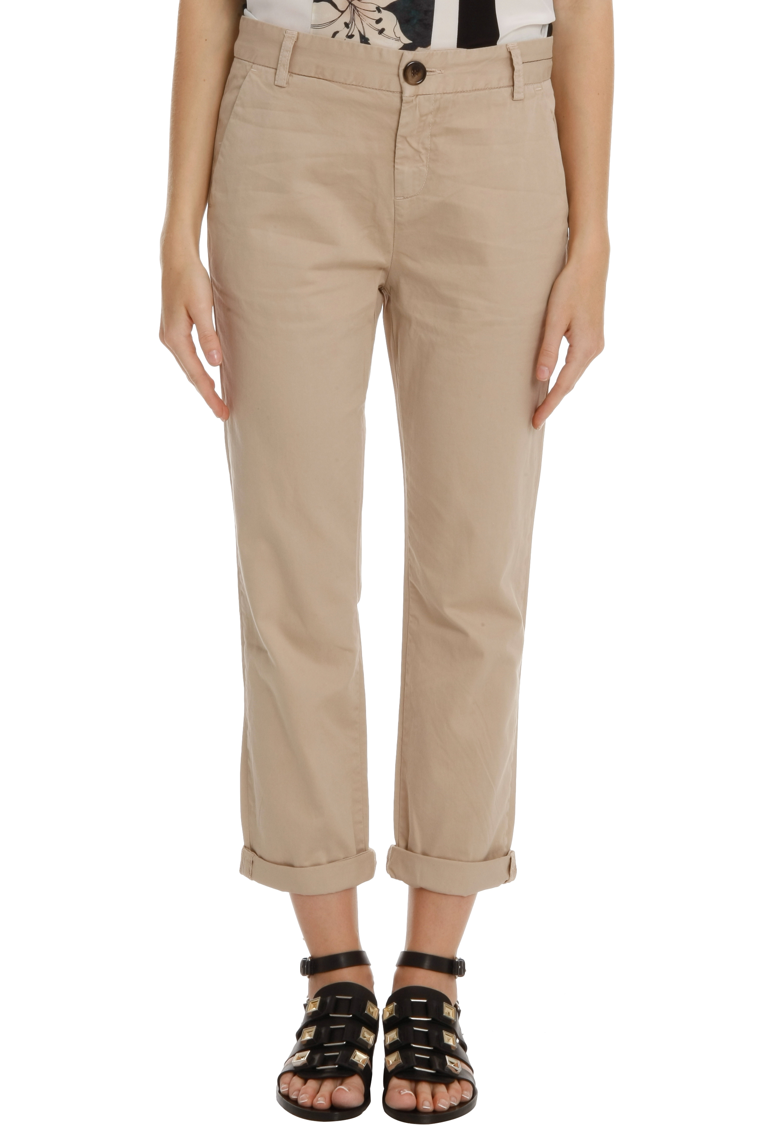 Lyst - Current/Elliott The Captain Trouser in Natural