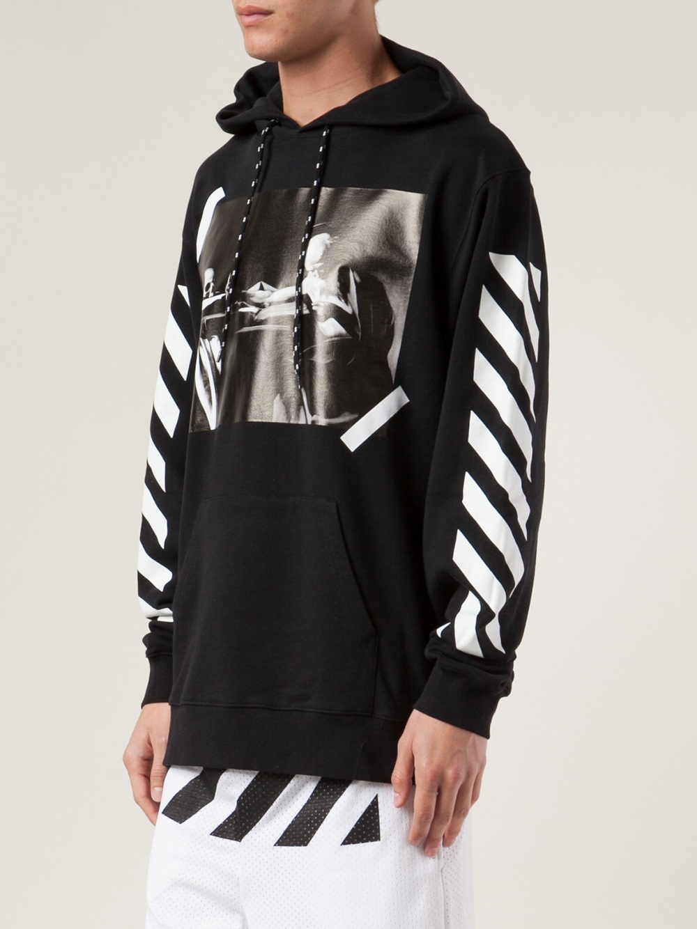 Off-white c/o virgil abloh Hooded Sweatshirt in Black for Men | Lyst