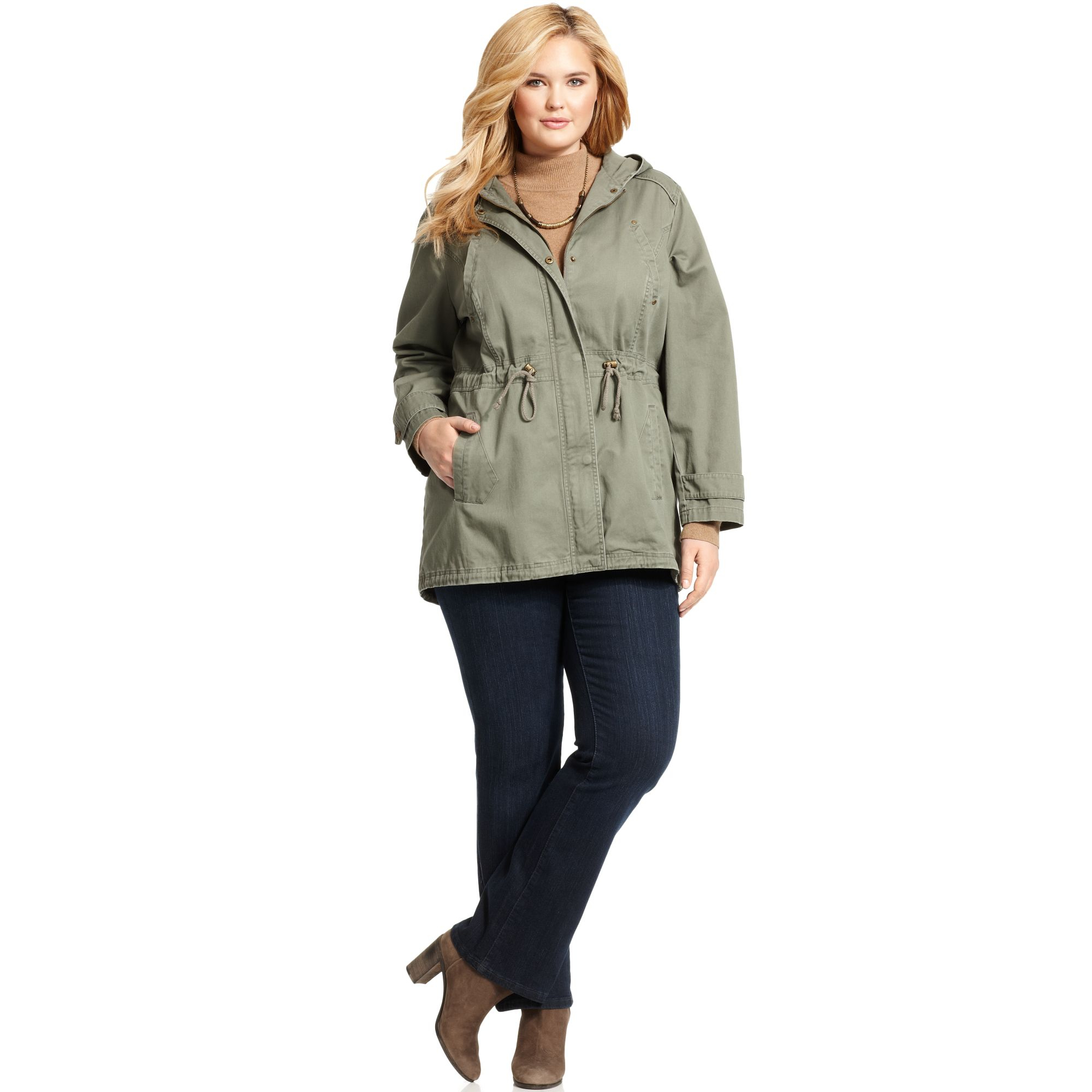 Lyst American Rag Military Anorak Jacket In Green Gallery