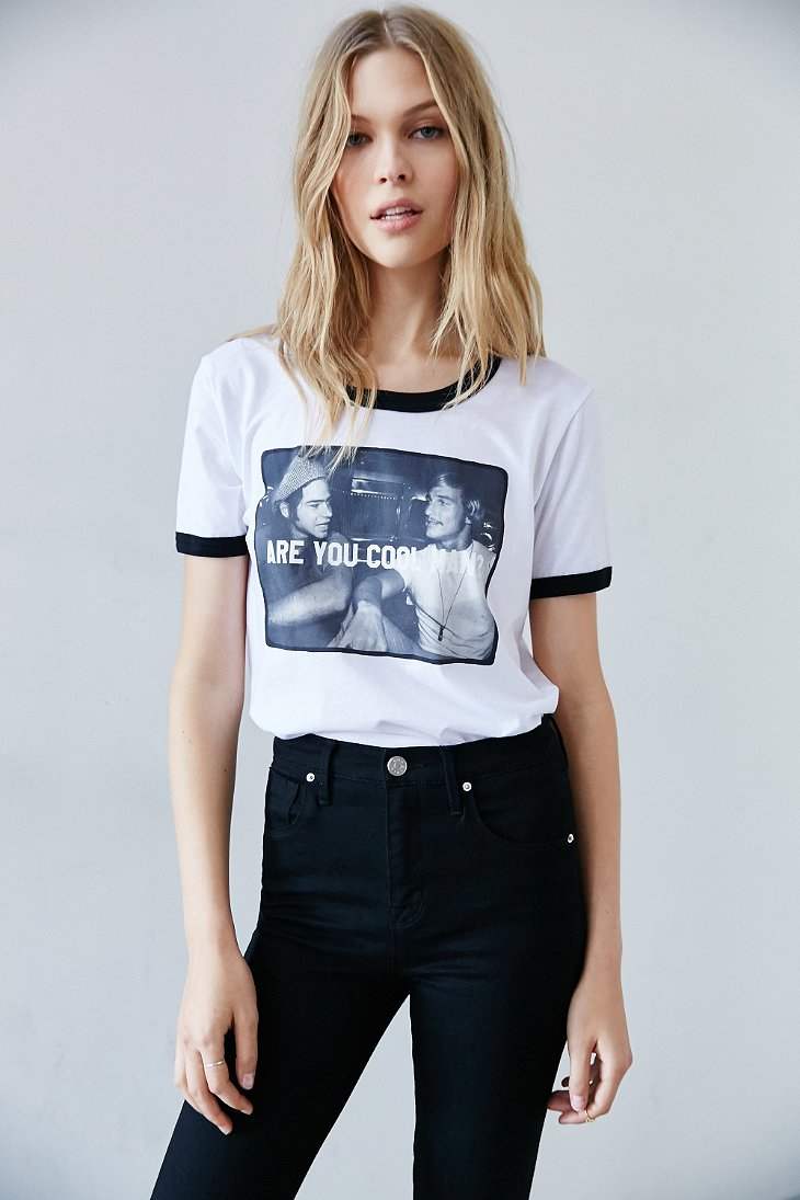 Lyst - Urban Outfitters Dazed And Confused Ringer Tee in White