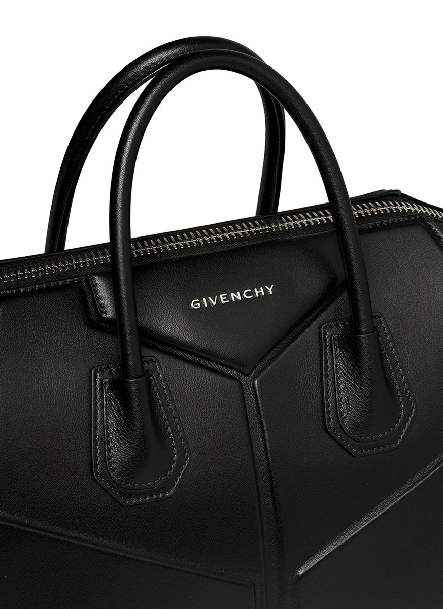 Givenchy &#39;antigona&#39; Medium 3d Leather Bag in Black - Lyst