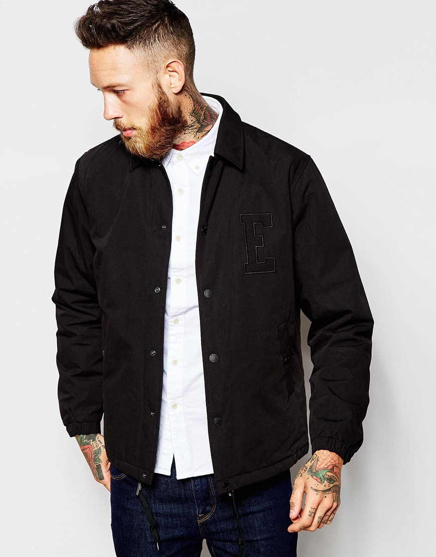 Lyst Edwin Coach Jacket  Poly Cotton Coated in Black for Men