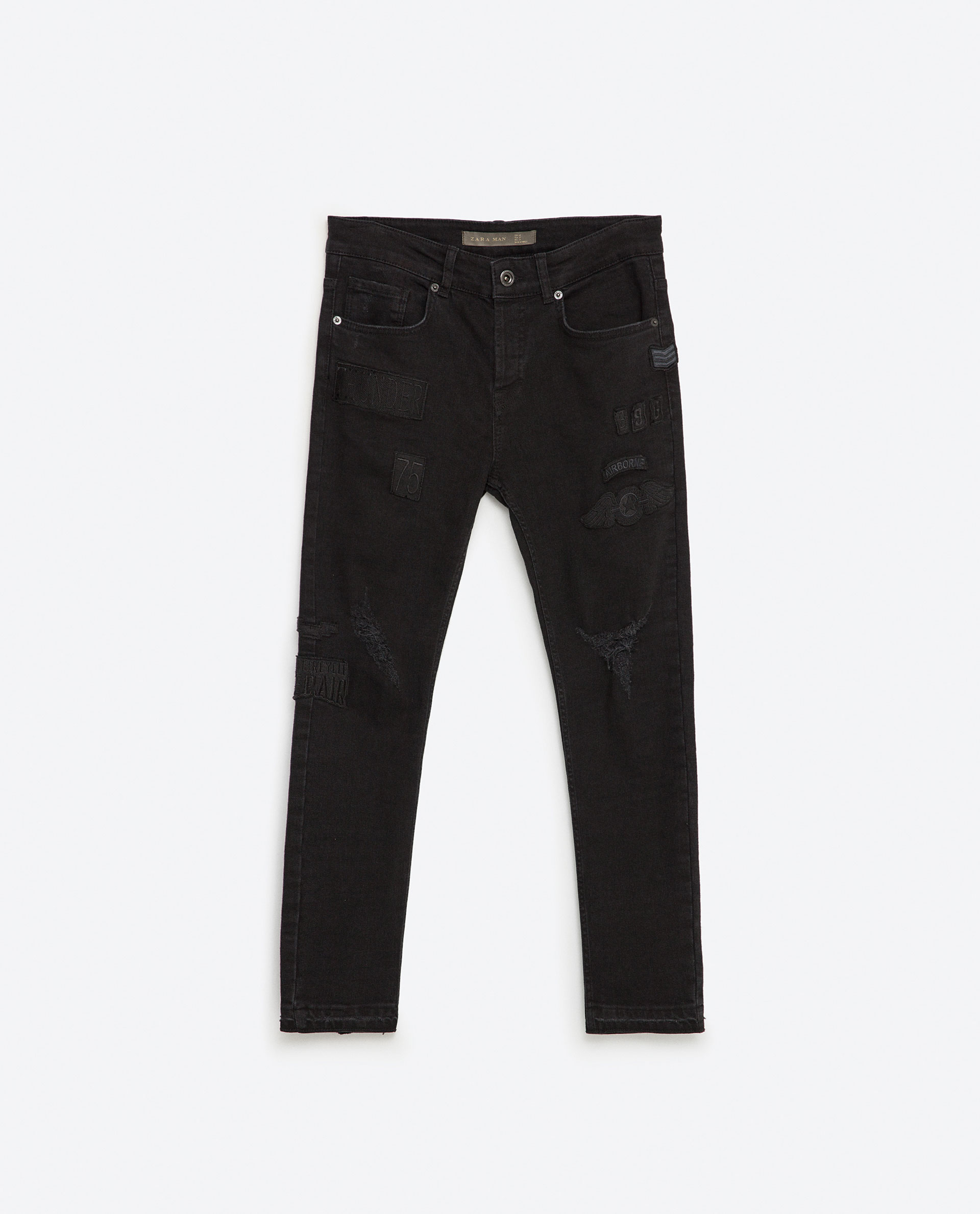 zara black jeans men