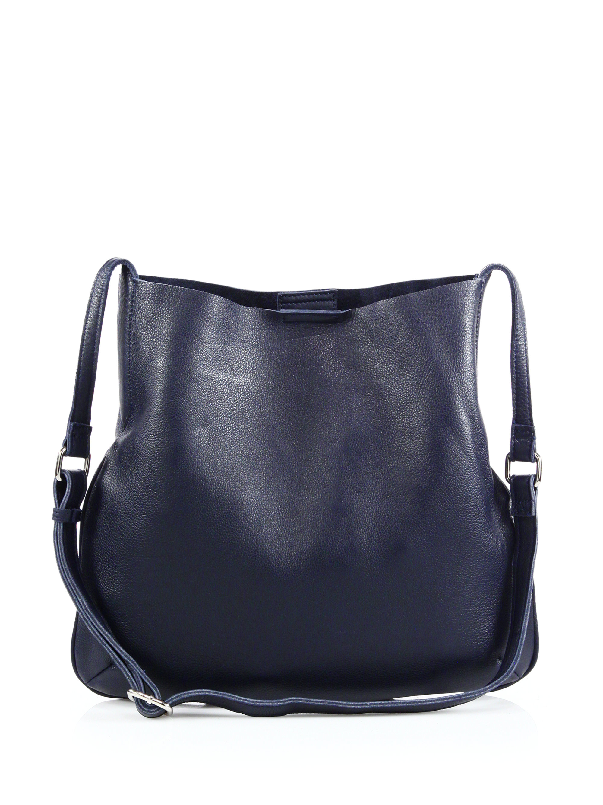Lyst Christopher Kon Pebbled Leather Crossbody Bag In Blue Gallery